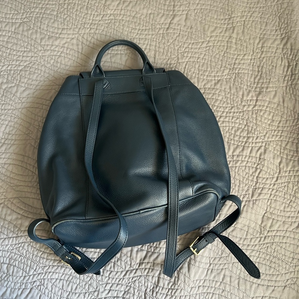 Tory Burch Navy Blue Backpack - Picture 14 of 15